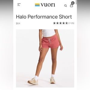 Vuori Halo Performance Short